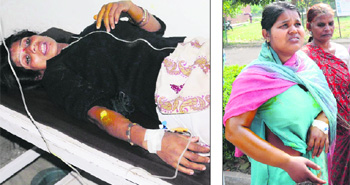 Soni and Kusum, who suffered burn injuries during a fight over a petty issue. 