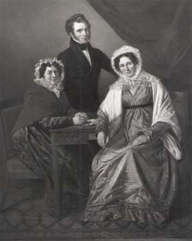 The lady is wearing a Kashmir shawl — “Portrait of a Family”, 1825, Geneva