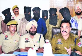 The ADCP, Naresh Dogra, addresses mediapersons in Jalandhar on Monday