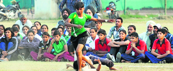 Selection trials for the Indian team in progress at the PAU in Ludhiana. Tribune photo: Himanshu Majahan