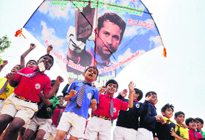 Tendulkar fans have found unique ways to pay tribute to their eternal hero across the country.