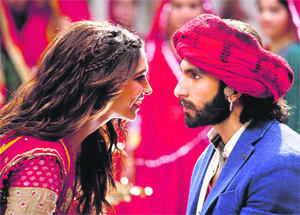 Deepika Padukone and Ranveer Singh in Goliyon Ki Rasleela Ram-Leela
