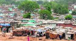 Illegal structures at Colony Number 5 in Chandigarh. 