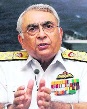 File photo of former Navy Chief Admiral Sureesh Mehta