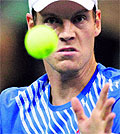 Czech Republic's Tomas Berdych beat Serbia's Dusan Lajovic on Friday