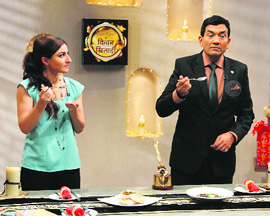 Sanjeev Kapoor, a veritable one-man kitchen industry.
