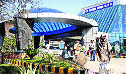 A view of the new OPD building at the PGIMS, Rohtak