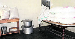 Stocks of ingredients for cooking food at ESI hospital in Amritsar