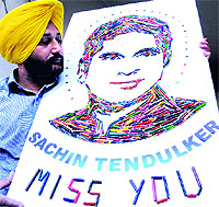 Fans all over the cricketing world found unique ways to pay tribute to the retiring hero