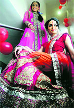 Models display bridal collection created by Lakme in Ludhiana