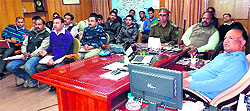 Participants in a workshop organised for Special Operations Group and personnel of the state police surveillance cell in Dehradun on Wednesday