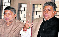 Office-bearers of the Uttarakhand Tennis Ball Cricket Association address mediapersons at the Press Club in Haridwar on Tuesday