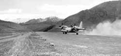 The first AN-32 from 48 Squadron to touch down at Daulat Beg Oldie.