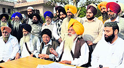 Pritpal Singh, president, Gurdwara Dukh Nivaran Sahib, gives details of the forthcoming programme to be organised on the Martyrdom Day of Guru Teg Bahadur