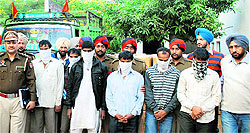 The accused in police custody in Ludhiana on Thursday