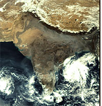 The first image of earth sent by Mars orbter spacecraft shows Cyclone Helen