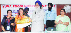 Avtar Singh Makkar, President, SGPC, inaugurates a workshop on cancer at Sri Guru Ram Das Institute of Medical Sciences and Research, Vallah, in Amritsar on Friday. a tribune photograph