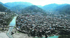 A view of Mandi town.