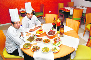 The delicious fare at Hotel Homtel