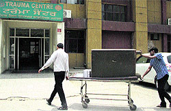 The trauma centre at Civil Hospital in Jalandhar