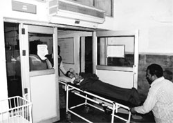 The entrance to the Emergency ward at the General Hospital in Sector 6, Panchkula