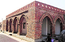 The heritage village being set up at Guru Nanak Dev University in Amritsar