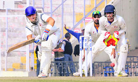 Gujarat batsmen frustrated Punjab throughout the day.
