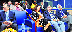Delegates attend the seminar on Healthcare: A Bridge to Peace at Phase VIII in Mohali on Monday