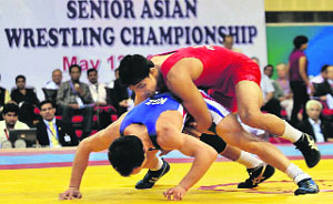 Ravinder Sangwan (Red) is happy that his hard work has started bearing fruit in big tournaments. 
