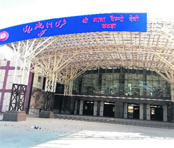 The under-construction Katra railway station.