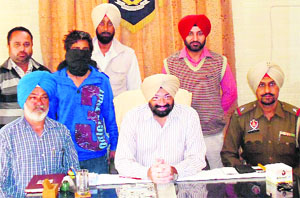 The accused in police custody in Jagraon on Wednesday