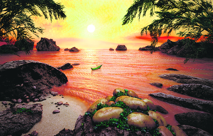 The Salmon Sea landscape by Carl Warner