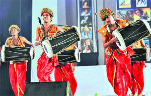 Students of Rotary Public School perform during their annual function in Gurgaon
