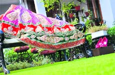 Fabric call: A heavy velvet lehanga from Rupam Kaur Grewal