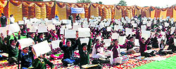 Students take part in a drawing competition