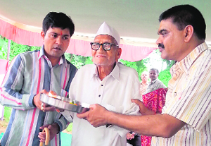 Celebrating the sunset years  Chhedilal, 102, of Maikupurwa village in UP.