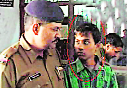 Manoj Kumar in police custody.