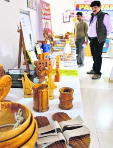 Products on display at the exhibition. Photo: S Chandan