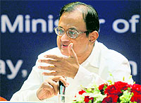 Union Finance Minister P Chidambaram speaks at an interactive session with businessmen, taxpayers and tax professionals on Voluntary Compliance Encouragement Scheme (VCES) in Bengaluru on Wednesday