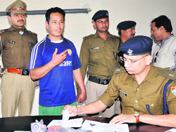 Tenzing Sopa in police custody in Dehradun 