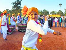 The sound of nagara brings out the best in this dancer Photos: Pradeep Tewari