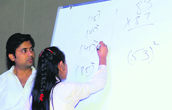 Vedic maths is based on pattern recognition and brings accuracy to calculations
