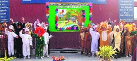 Tiny tots participate in the Inter-School Animal Parade at Ryan International School in Amritsar