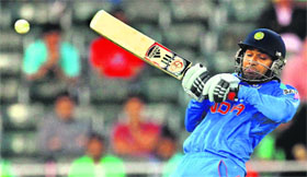 Rohit Sharma fends off a Morne Morkel bumper in the first ODI. Steyn has promised some more in the second.