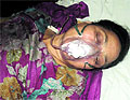 Komalpreet Singh and his mother Paramjit Kaur (right) at the Guru Nanak Dev Hospital in Amritsar on Sunday