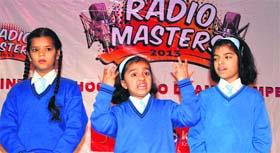 Students perform during the Radio Masters-2013 at Bal Bhawan, Sector 23, Chandigarh, on Sunday