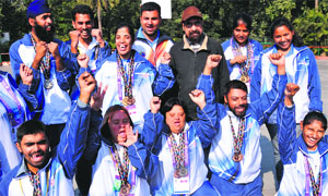 Special children in jubilant mood after winning medals at the Asia Pacific Regional Games held in Australia.
