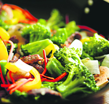 Stir-fried winter greens