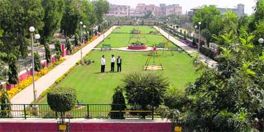 A well-maintained park in the Shaheed Bhagat Singh Nagar area of Ludhiana. A file photo 
