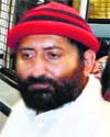 Asarams son Narayan Sai being produced in a Surat court on Wednesday. PTI